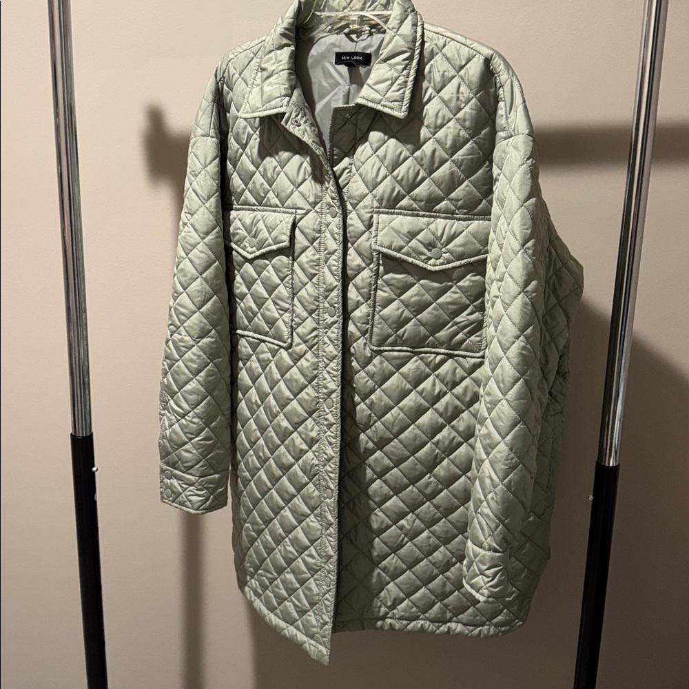 Quilted Olive Green Jacket